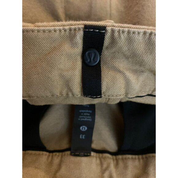 Lululemon Commission Pant Slim-Fit Khaki Pants Size 33 (fit like 32) 31.5 Inseam - Picture 5 of 9